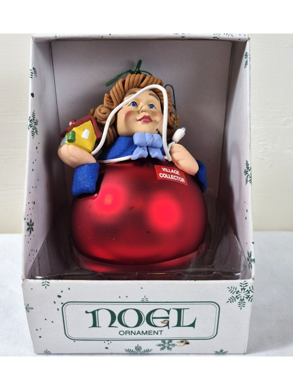 Department 56 Village Collector Noel Ornament Red Glass Figurine 18429